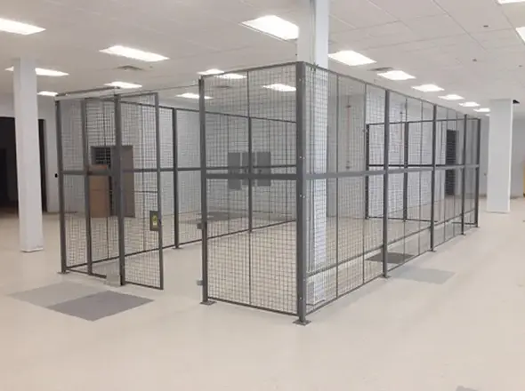 Warehouse Wire Mesh Storage Cage in Dubai