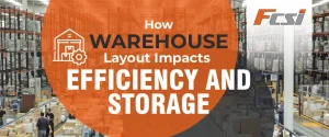 Warehouse interior with racks and workers showing layout efficiency and storage organization
